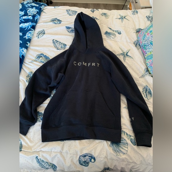 Comfrt Women's Navy Sweatshirt Hoodie Size Small NWOT - Picture 2 of 9